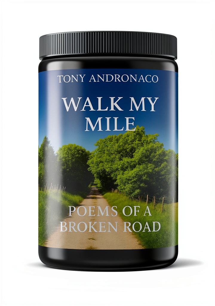 'Kindle eBook open to a motivational poetry page'