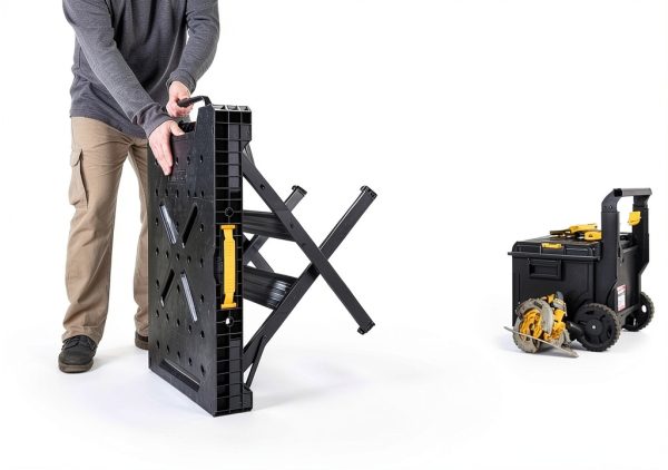 DEWALT Workbench 1000 lb Capacity Metal Legs Black Yellow-5