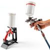 B4B Spray Gun Holder Stand Adjustable Cast Iron Benchtop-5