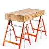 VEVOR Folding Saw Horse Adjustable Height All Metal-2