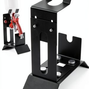 B4B Spray Gun Holder Stand Adjustable Cast Iron Benchtop-0