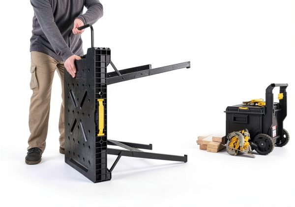 DEWALT Workbench 1000 lb Capacity Metal Legs Black Yellow-6