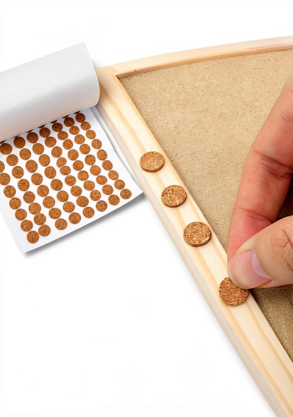 Gadpiparty Cork Cabinet Door Bumpers Self‑Adhesive Noise‑Reducing Pads-7