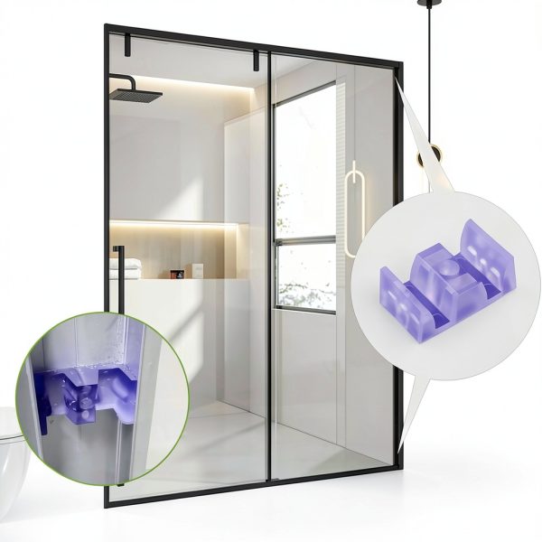 Clear Shower Door Bumpers by RiseDirectly Modern Plastic-2