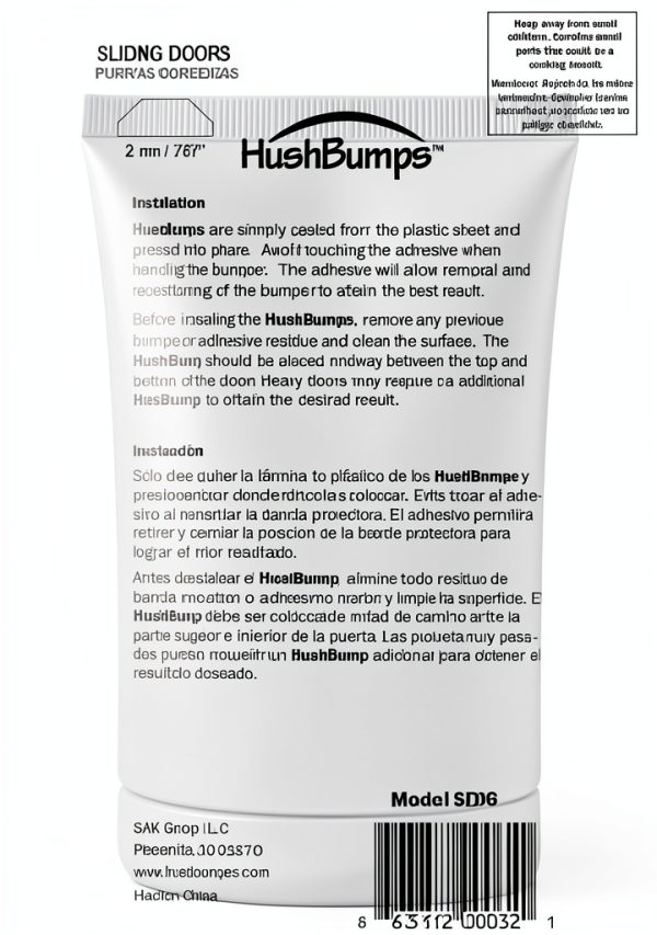 HushBumps Clear Gel Sliding Door Bumpers 18‑Piece Set-0