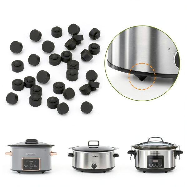 Crock Pot Rubber Feet by Hasanbar 30pcs Slow Cooker Bumpers-2
