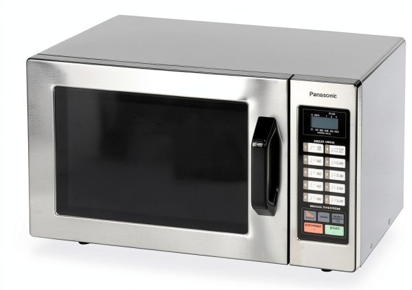 Panasonic 0.8 Cu Ft Countertop Microwave Oven 1000W Stainless Steel-0