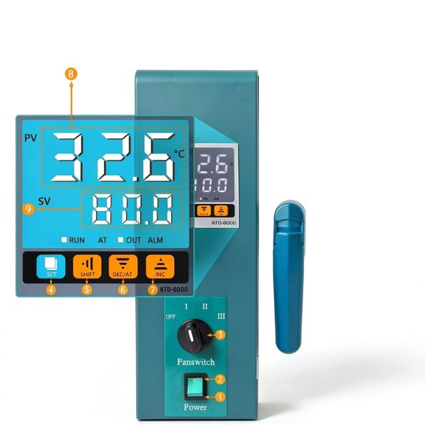 Lab Convection Oven AYAWNGJ 110V 1000W Low Noise Industrial Drying-4